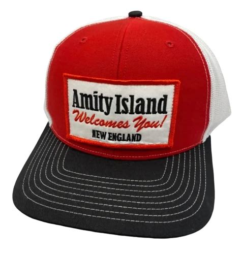 Amity Island Jaws Movie Richardson 112 Trucker Snapback Hat Cap Vintage ...