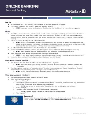 Metabank Online - Fill Online, Printable, Fillable, Blank | pdfFiller