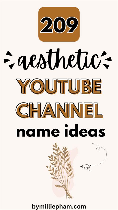 209 Aesthetic YouTube Channel Name Ideas That Shine!