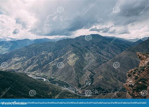 Dagestan Traditional Highland Village Danukh with Green Terraces in ...