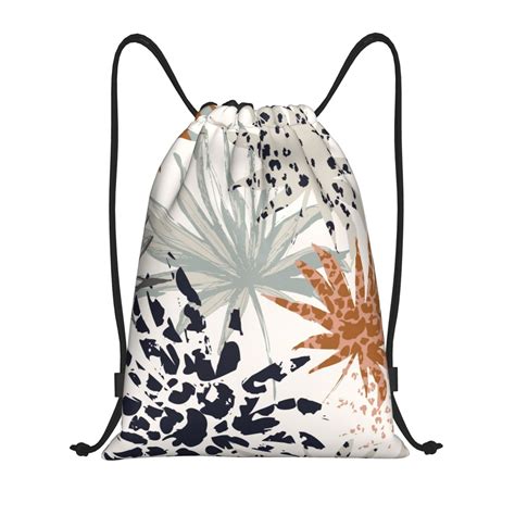 Zufioo Tropical Leaves Sports Cinch Sack Gym String Bags Machine ...