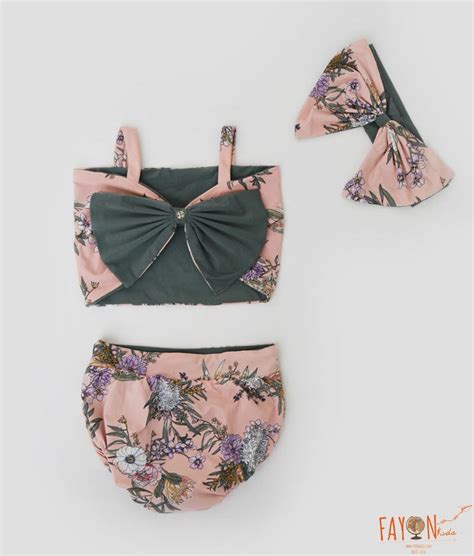 Buy Pink Floral Print Swimwear for Girls Online In India – FayonKids