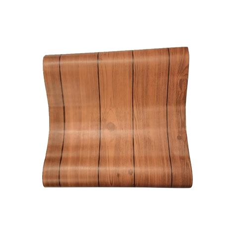 PERFECT FLOOR Wall Stickers Wood Wallpaper DIY PVC Shelf Liner ...