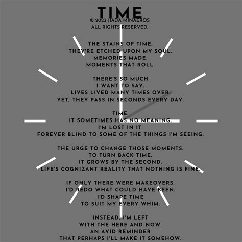 Poem About More Time at Barbara Macdonald blog