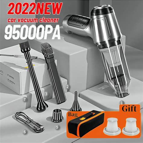 Wireless Car Vacuum Cleaner 95000pa Powerful Suction For Car Home Portable Handheld Vacuum ...