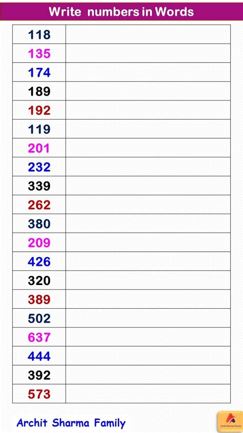 Image result for How Do You Write This Number Using Words 159