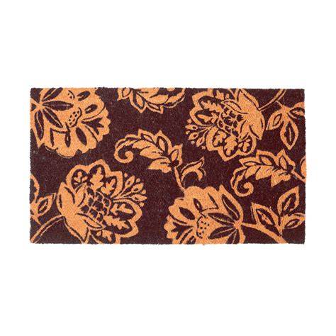 Coir Door Mat, Entryway Floor Mats with Non-Slip PVC Backing, Indoor ...