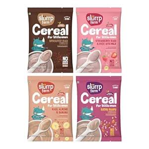 Slurrp Farm Ragi Trial Pack Combo, No Added Sugar No Salt, Rich in ...