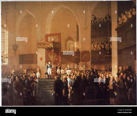 . Tsar Alexander I opens the Diet of Porvoo 1809 . 1812. Emanuel Thelning Diet of Porvoo Stock ...
