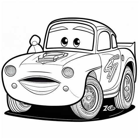 Cars Coloring Pages - Printable Art and Words