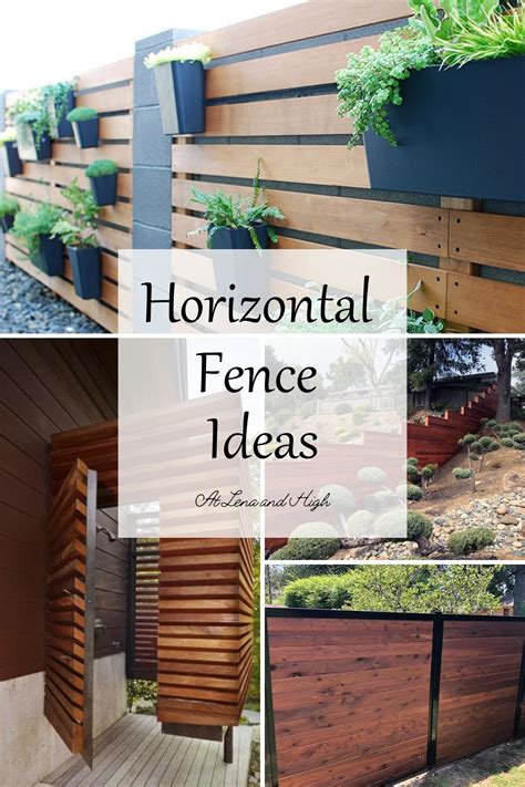 Modern Horizontal Fence Ideas for Your Yard | At Lane and High | Wood ...