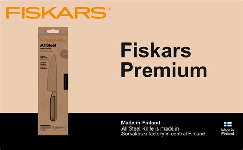 Fiskars Stainless Steel All Steel Small Cooks Knife 13,5Cm | 1062886 ...