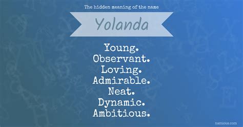 Yolanda Name