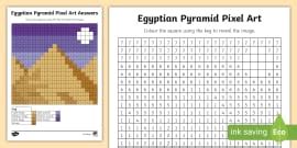 Owl Pixel Art Template (teacher made) - Twinkl