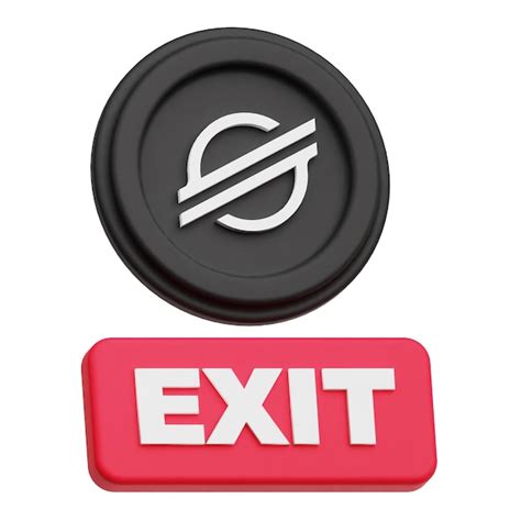 Stellar xlm crypto coin 3d icon isolated on the white background ...