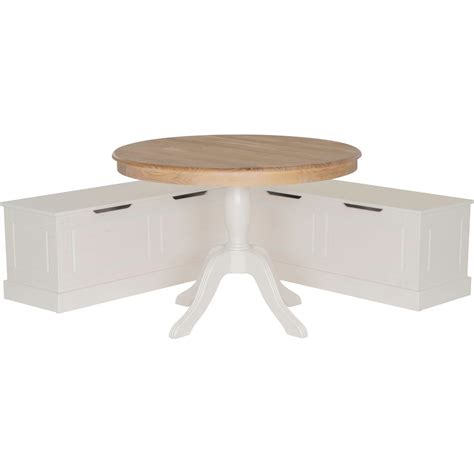 Porter Dining Table and Backless Corner Bench - White | Value City ...