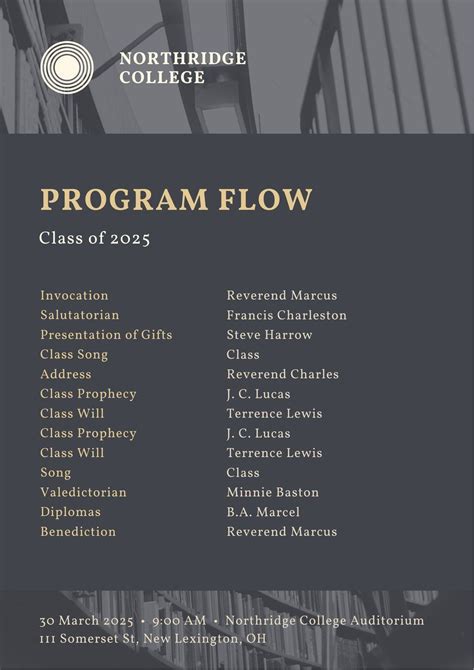 Image result for High School Graduation Program Examples