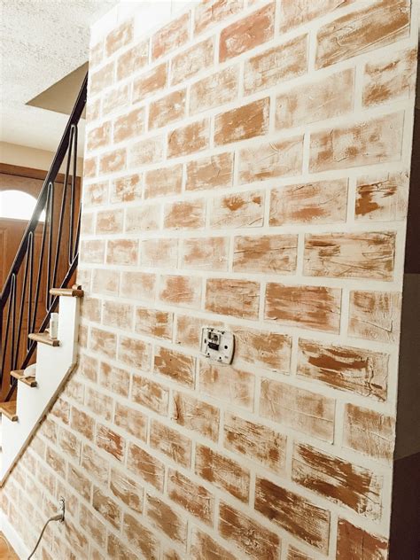 Diy Faux Brick Interior Wall Panels Dirty White Simple