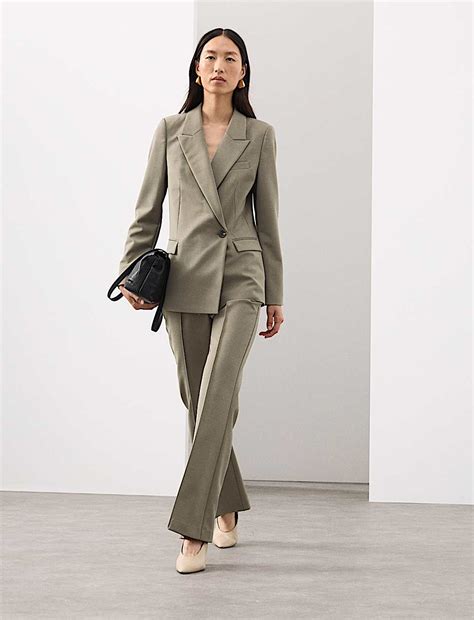 Buy Wool Blend Double Breasted Blazer at Marks & Spencer
