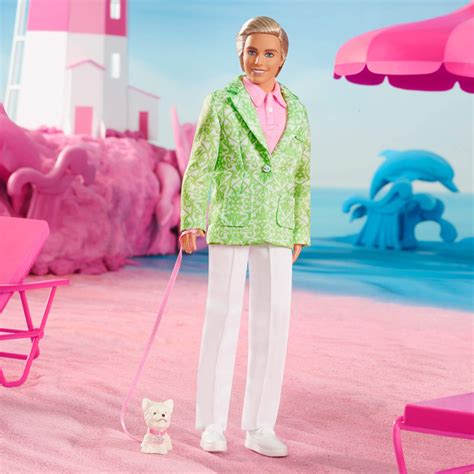 “Sugar’s Daddy” Ken Doll in Pastel Suit With Dog – Barbie The Movie ...