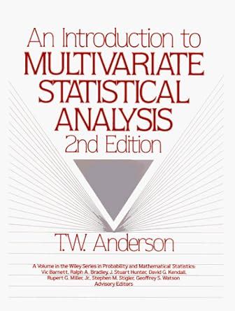 Buy An Introduction to Multivariate Statistical Analysis (Wiley Series ...