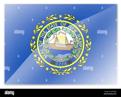 New Hampshire flag Stock Photo - Alamy