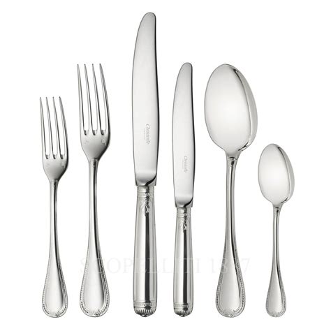 Christofle Malmaison 36 pcs Sterling Silver Cutlery Set