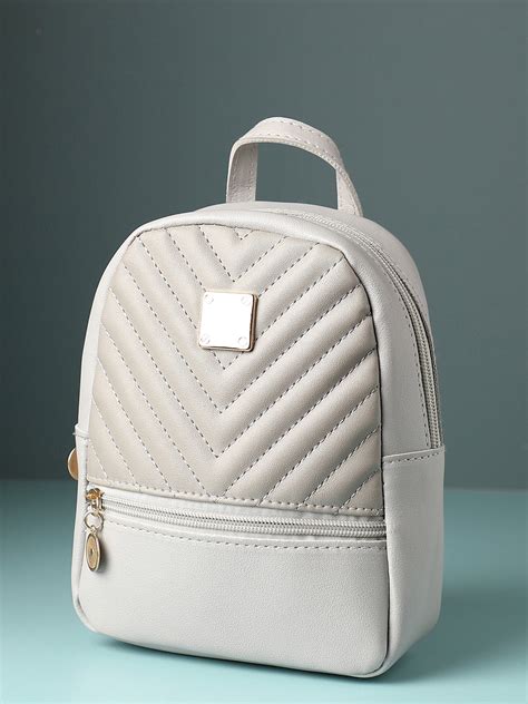 Haute Sauce Women White Backpack