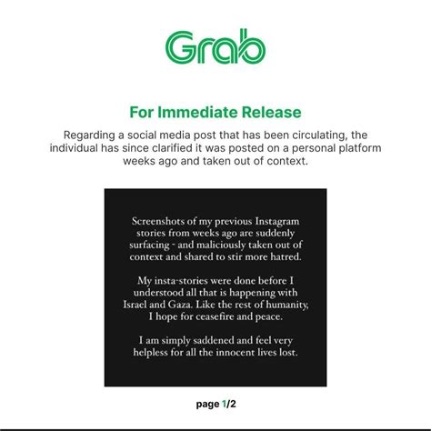 Boikot Grab Juga Ramai di Malaysia, Istri Founder Langsung Klarifikasi | Republika Online
