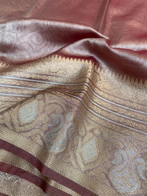 Buy Copper Tissue Sarees | Best Sari Online at UT Sarees – Unique ...
