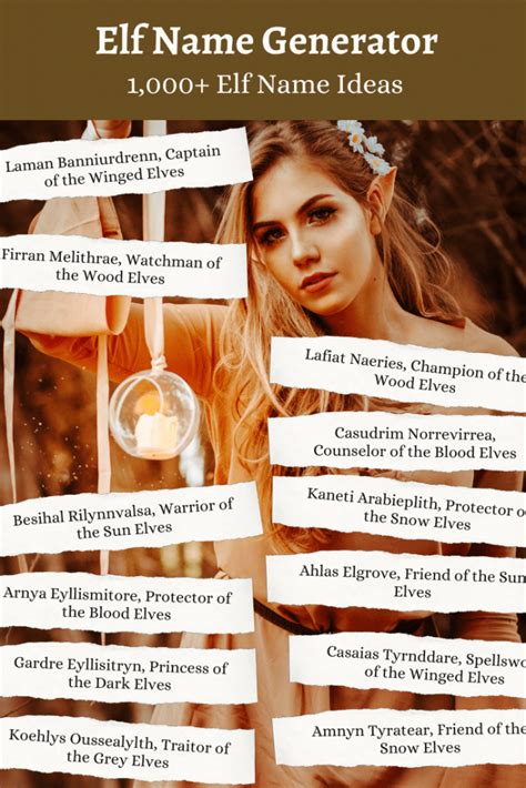 Elf Name Generator: 1000+ Elf Name Ideas | Imagine Forest