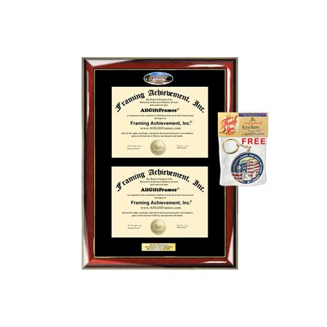 Double Diploma Frame FAMU Florida A&M University Dual Degree Holder En