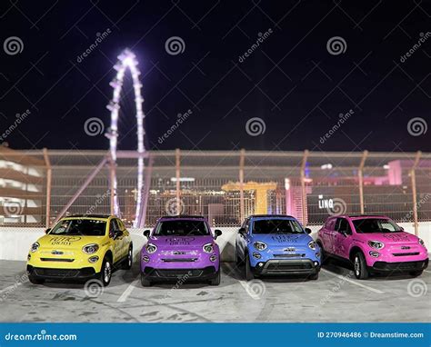 Mini, Multicolor and Luxury Cars in Las Vegas, the Strip (parking ...