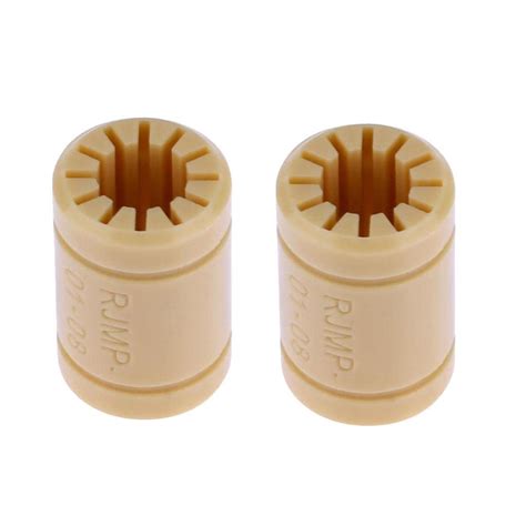 MJH 2 Pack LM8UU Replacement Full Plastic Linear Bearing for Mendel 3D ...