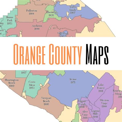 Orange County Ca County Map On The Global And Regional Ecological