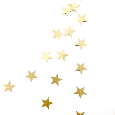 Star Garland - Gold | Ramadan, Eid decoration – With A Spin