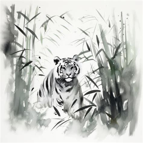 Premium Photo | Delving into the World of Sumi The Art of Japanese Ink Painting