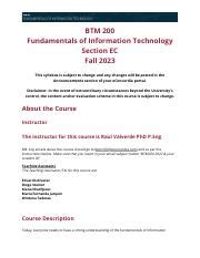 Information Technology Course Description 的图像结果