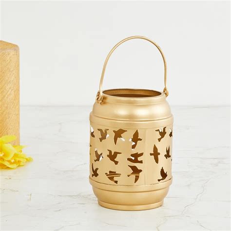 Buy Bleam Metal Cutwork Lantern from Home Centre at just INR 399.0