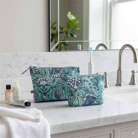 Water-Resistant Cotton Zip Pouches | The Yard House