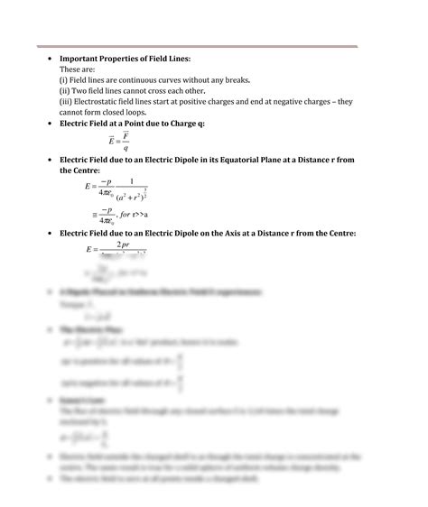 Image result for CBSE Class 12 Physics Chapter 1 Notes