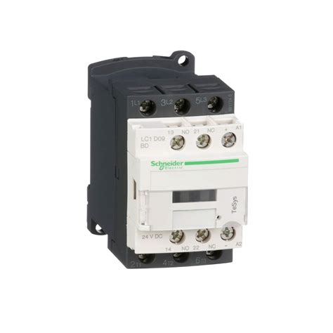 Schneider Electric LC1D09BD 3P CONT 9A AC3 4KW 1NO 1NC 24VDC COIL ...