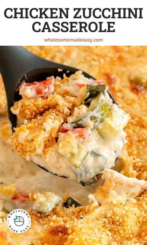 Chicken zucchini casserole easy cheesy chicken casserole recipe – Artofit