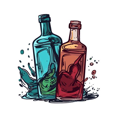 Alcohol Bottles Clipart