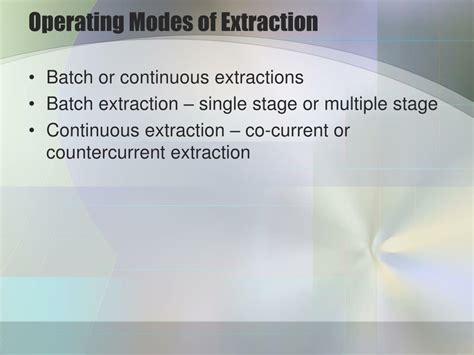 Continuous Extraction Method 的图像结果