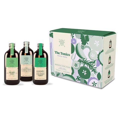 Buy Six Barrel Soda Syrup (Tonic Triple Pack) - Classic Tonic | Celery ...