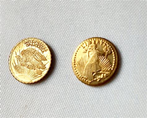 5 Mini Gold Coins Made From Scrap Gold In The Liberty Style | #4921690302