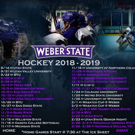 Weber State Calendar