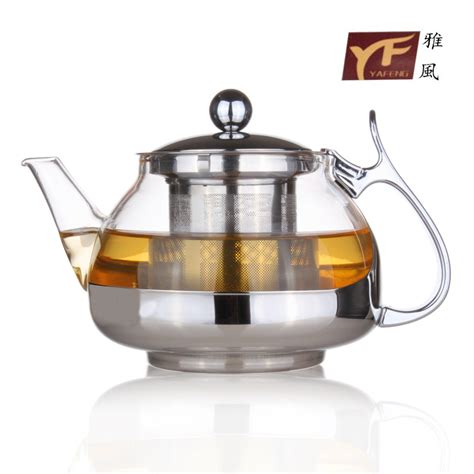 雅风YF6407 正品耐高温玻璃茶具泡茶壶不锈钢过滤冲茶器 包邮_chenqinchi3694