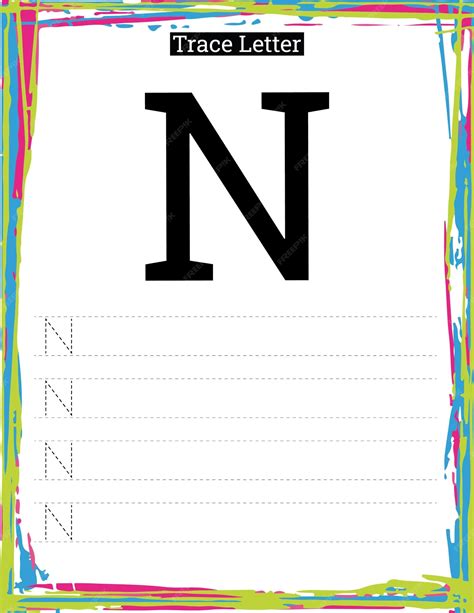 Printable Letter N